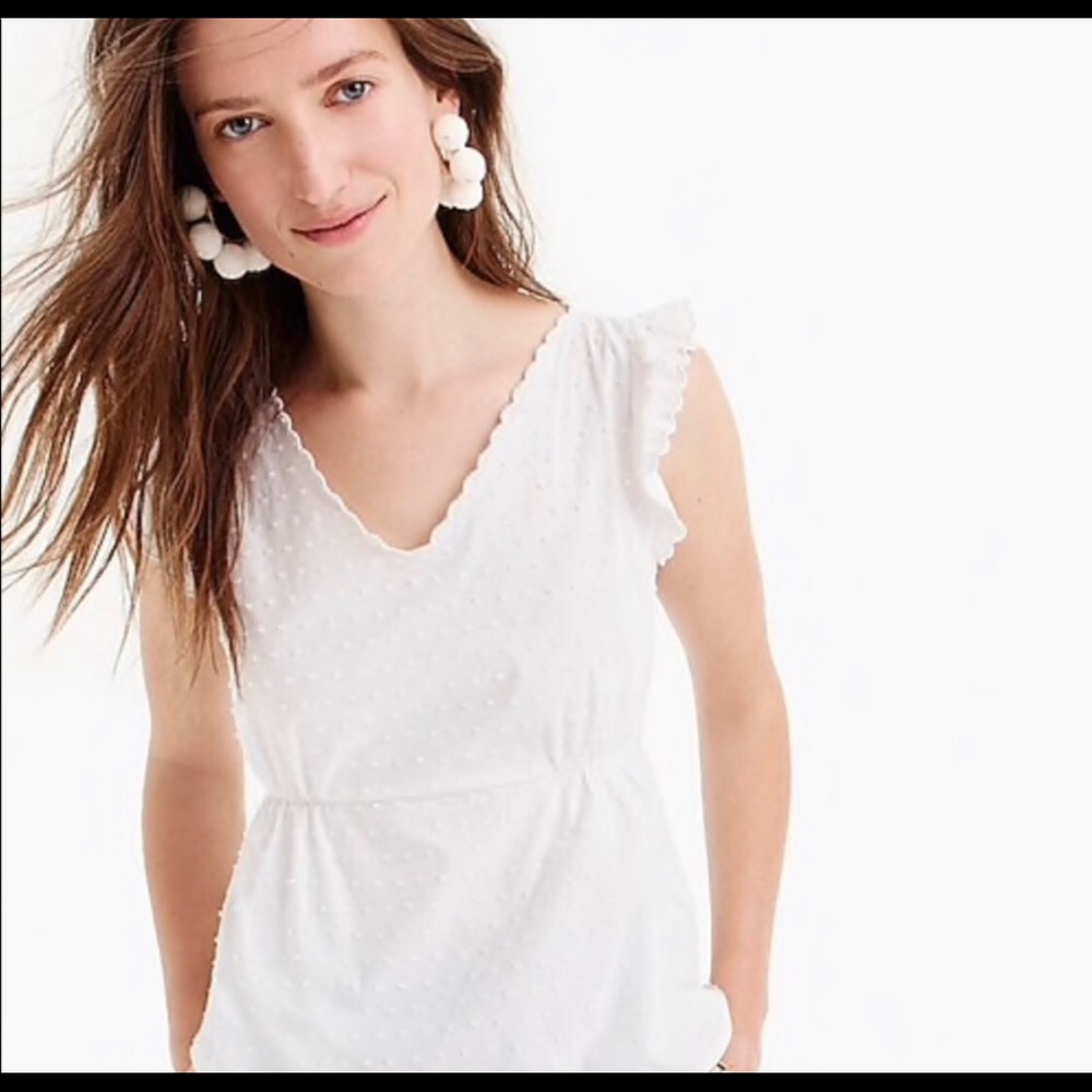 NWOT J. crew peplum Blouse